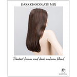 Load image into Gallery viewer, Vita wig by Ellen Wille in Dark Chocolate Mix-Darkest brown and dark auburn blend
