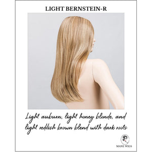 Vita wig by Ellen Wille in Light Bernstein-R-Light auburn, light honey blonde, and light reddish brown blend with dark roots