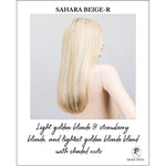 Load image into Gallery viewer, Vita wig by Ellen Wille in Sahara Beige-R-Light golden blonde &amp; strawberry blonde, and lightest golden blonde blend with shaded roots
