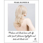 Load image into Gallery viewer, Voice Large wig by Ellen Wille in Pearl Blonde-R-Medium ash blonde base with off-white &quot;pearl&quot; platinum highlights and dark ash blonde roots
