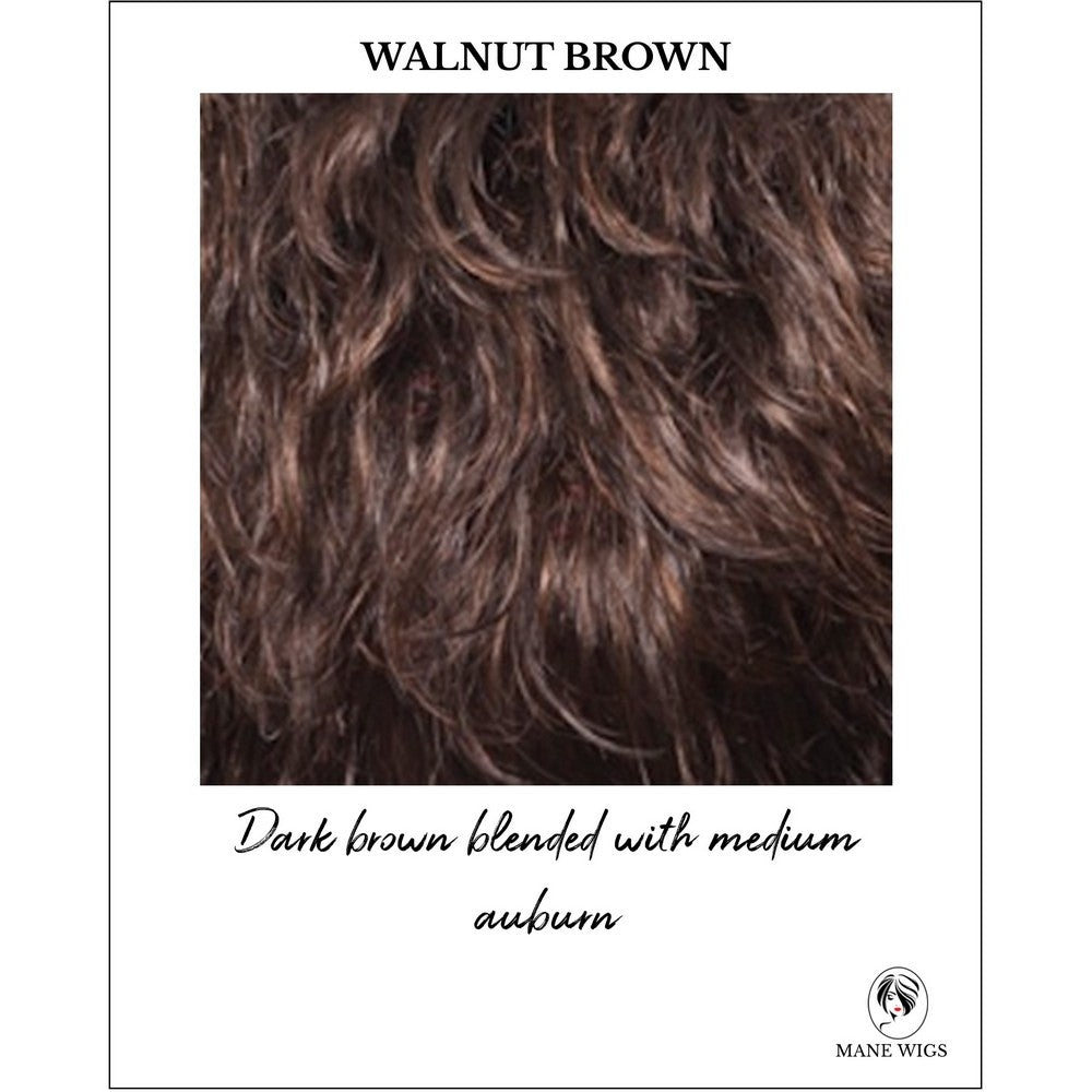 Walnut Brown-Dark brown blended with medium auburn