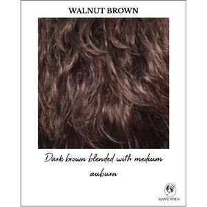 Walnut Brown-Dark brown blended with medium auburn