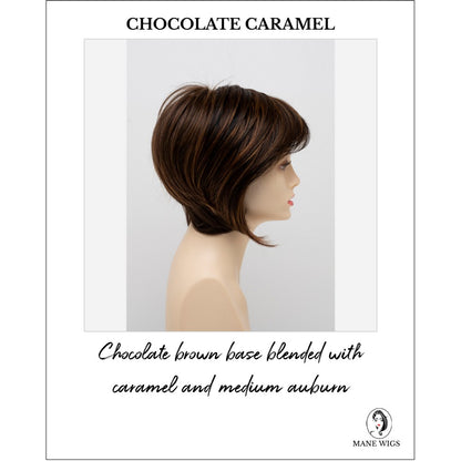 Whitney By Envy in Chocolate Caramel-Chocolate brown base blended with caramel and medium auburn