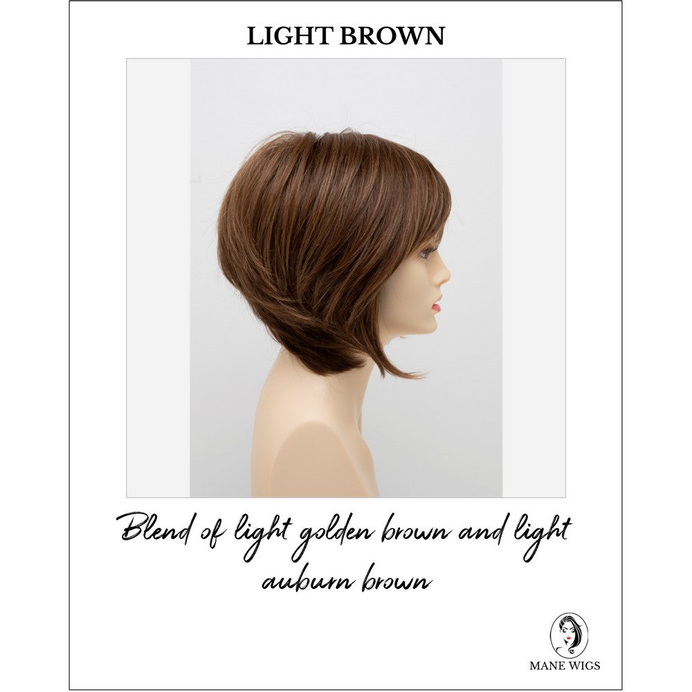 Whitney By Envy in Light Brown-Blend of light golden brown and light auburn brown