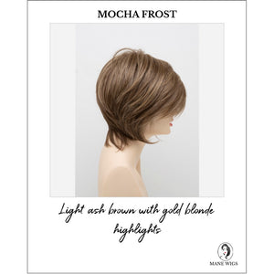 Whitney By Envy in Mocha Frost-Light ash brown with gold blonde highlights