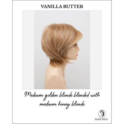 Whitney By Envy in Vanilla Butter-Medium golden blonde blended with medium honey blonde