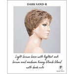 Load image into Gallery viewer, Yoko wig by Ellen Wille in Dark Sand-R-Light brown base with lightest ash brown and medium honey blonde blend with dark roots

