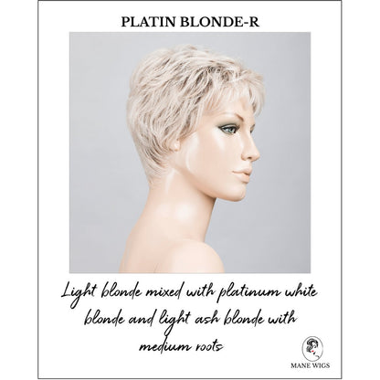 Yoko wig by Ellen Wille in Platin Blonde-R-Light blonde mixed with platinum white blonde and light ash blonde with medium roots