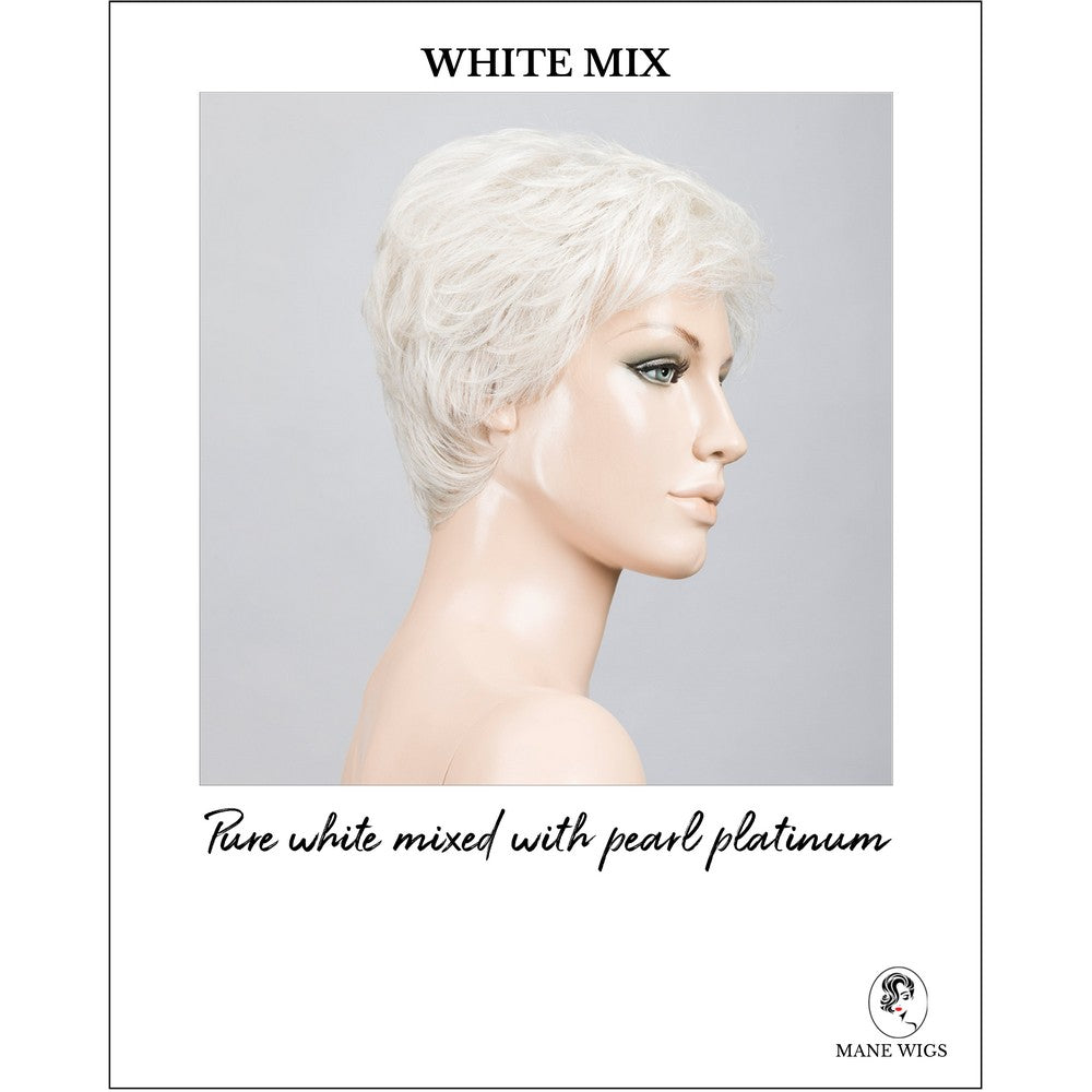 Yoko wig by Ellen Wille in White Mix-Pure white mixed with pearl platinum
