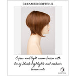 Load image into Gallery viewer, Yuri By Envy in Creamed Coffee-R-Copper and light warm brown with honey blonde highlights and medium brown roots
