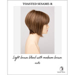 Load image into Gallery viewer, Yuri By Envy in Toasted Sesame-R-Light brown blend with medium brown roots

