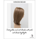 Load image into Gallery viewer, Zoey By Envy in Ginger Cream-Dark golden and ash blondes with pale ash blonde highlights

